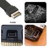 UC-037-20G USB 3.2 Type-E IDC 20-контактный разъем передней панели на USB-C Female 0,5 м 20 Гбит/с удлинительный кабель