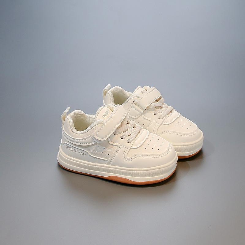 Korean-style girls' sneakers, children's white shoes, spring boys' kindergarten walking shoes, non-slip functional shoes