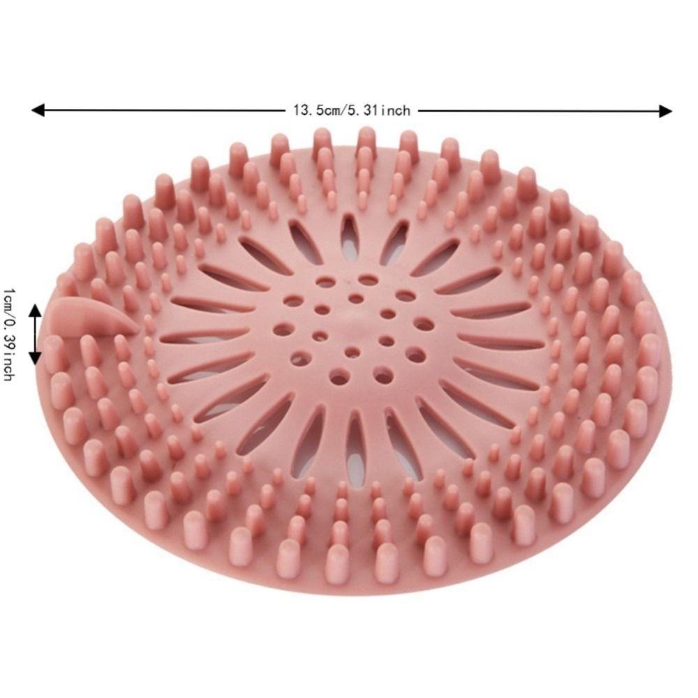4 PCS TPR Shower Drain Cover Pink Green Bathtub Drain Cover Floor Drain Strainer Floor Drain