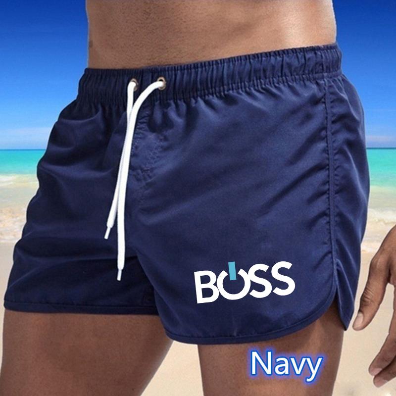2025 Summer New Men's Quick-Drying Swim Trunks Sports Pants Swimwear Beach Shorts Jogging Shorts Sports Creative Letter Printing