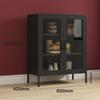 Yuanzu Nordic Modern Wrought Iron Double Door Sideboard