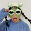 Лягушачий глаз Смешные очки для глаз Щупальцеобразный лягушачий глаз Очки Милые инопланетные солнцезащитные очки Косплей