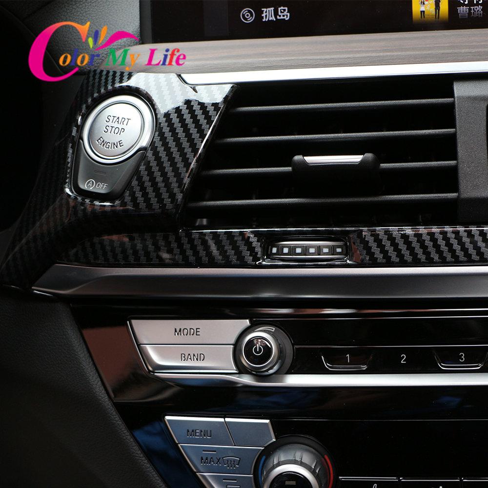 ABS Центральная консоль автомобиля Кондиционер Вентиляционная розетка Накладка Наклейка для BMW X3 G01 2018-2022 Автомобильный Стайлинг