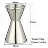 1OZ/2OZ коктейльный джиггер двойной стенки бар мерный стакан тяжелый барный инструмент