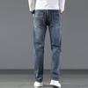 New Arrivals Jeans Men Quality Brand Business Casual Male Denim Pants Straight Slim Fit Dark Blue Men Plus Size
