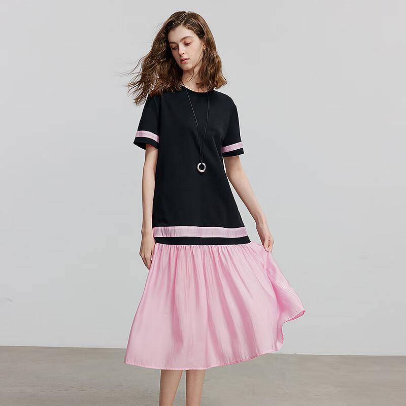Chuyu Color Block T-Shirt Dress