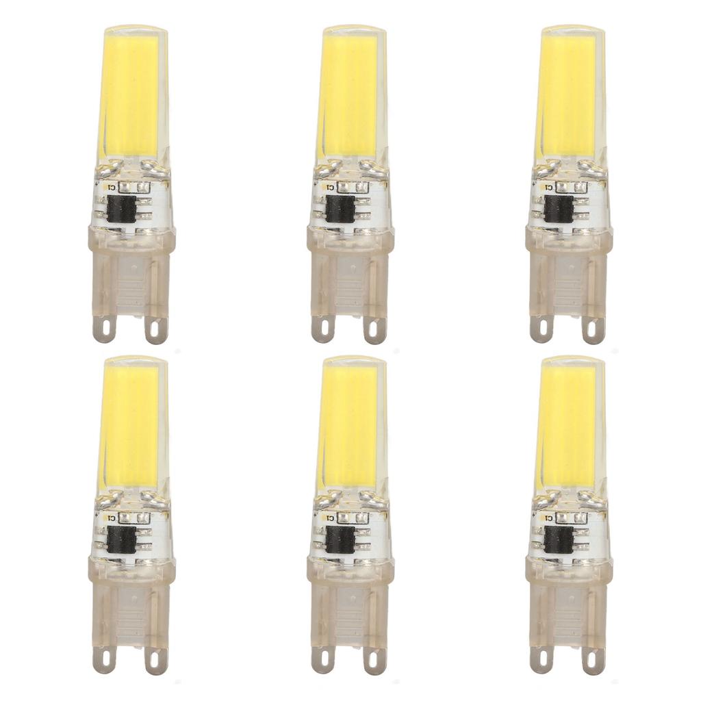 6pcs G9 LED Light Bulb COB Dimmable Professional G9 LED Bulb Replacement for Wall Lamps Table Lamps 220V