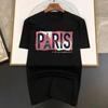 Luxury Paris Print T-shirts Summer Unisex Tshirt O-Neck Short Sleeve 100% Cotton Street Fashion Casual Top WoUnisex Y2K