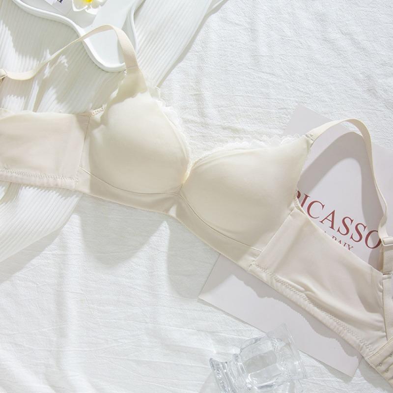 Удобное собирающееся нижнее белье с шелковой подкладкой, не оставляющее следов, тонкая секция без бюстгальтера со стальным кольцом