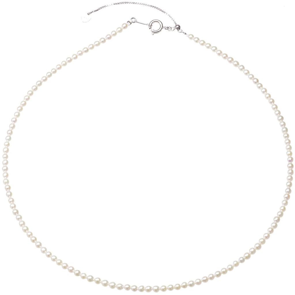 Pearl Music Pearl Necklace Rinju Freshwater Pearl Baby Pearl Necklace Unisex 3-3.5mm Women's
