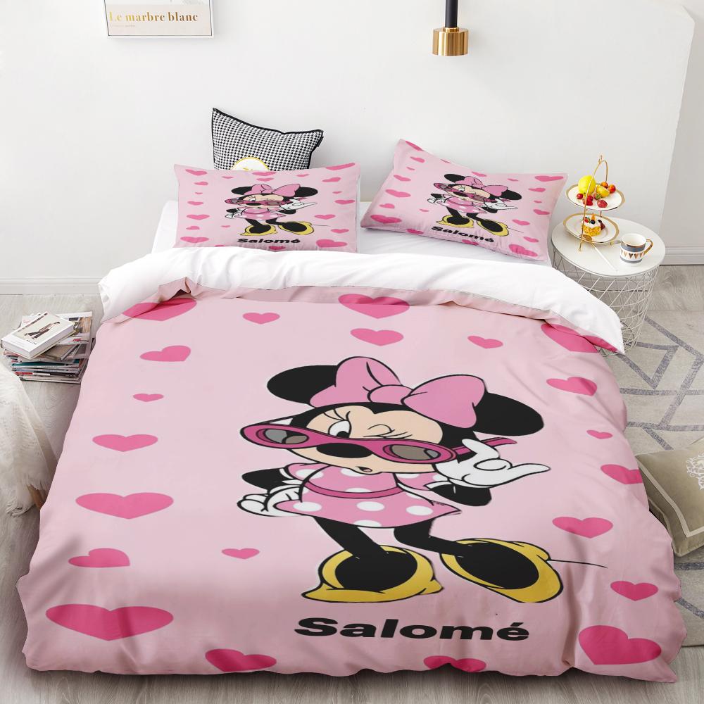 Mickey Anya Forger Duvet Cover Set Comforter Bedding 3d Children'S Bedding Set 3-Piece 1 Quilt Cover King Size best gifts