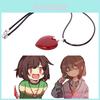 Потрясающее колье для косплея Undertale Chara Love с подвеской в виде сердца для фанатов и коллекционеров