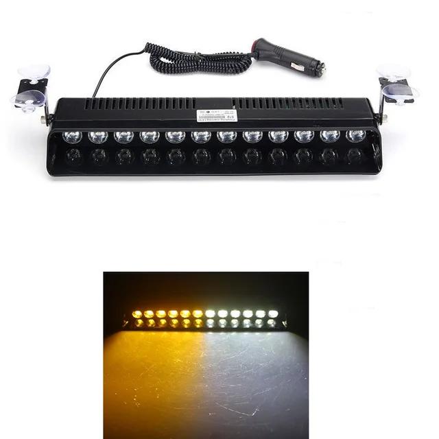 12 светодиодов аварийный светодиодный стробоскоп полицейский для автомобиля грузовик красный синий янтарный белый светодиодный проблесковый маячок сигнальная лампа автомобильный фонарь в сборе