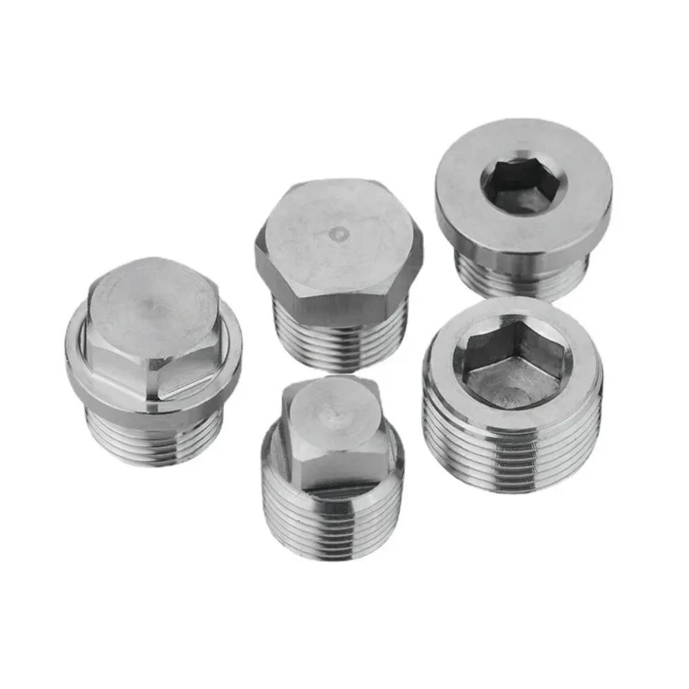 Высокое давление 1/8" - 1.5" BSP NPT Наружный шестигранный квадратный заглушка-колпачок с потайной головкой, фитинг для трубопровода из нержавеющей стали 304
