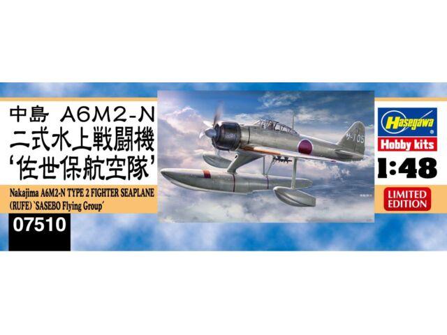 Hasegawa 1/48 Nakajima A6M2-N TYPE2 FIGHTER SEAPLANE RUFE Model Kit 07510 NEW