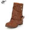 Fashion 2024 Dropship Plus Sizes 34-43 Women Shoes Woman Boots Winter Mid-calf Boot Woman British Style Leisure Shoes Jik0