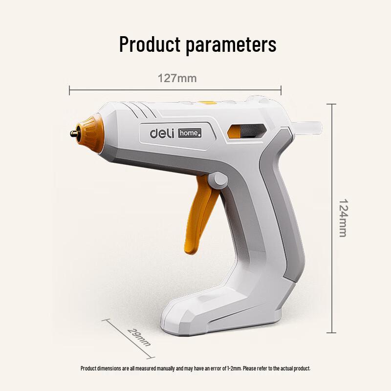 Deli 3.6V Cordless Hot Melt Glue Gun CN plug (adapter included)