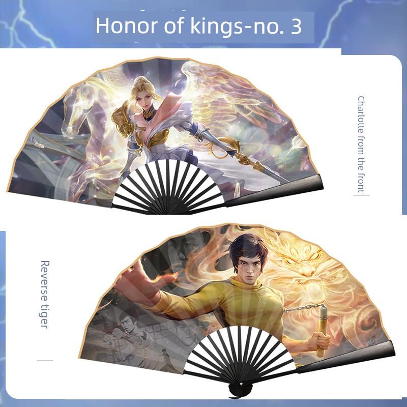 2023 Креативный Новый Стиль Игра-Фанатка Honor of Kings Складной Веер Прохладное Лето Древний Стиль Студенческий Детский Печатный Веер