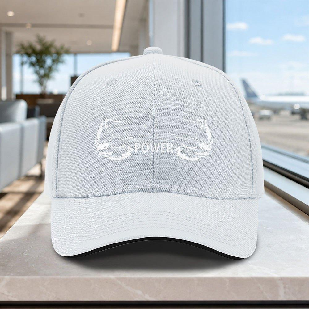 Adjustable Power Muscle Baseball Cap Lightweight Unisex Sandwich Hat for Outdoor Weddings Parties