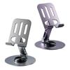 Aluminum 360 Degree Rotation Mobile Phone Holder Universal Adjustable Bracket Folding Double Shaft Design Stable Anti Fall Stand
