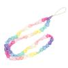 2025 New Pink Five-pointed Star Pearl Phone Chain Resin Smiley Face Beaded Mobile Phone Lanyard for Women Jewelry