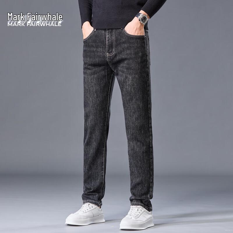 Мужские джинсы Mark Fairwhale с эффектом стирки, прямого кроя, микроэластичные