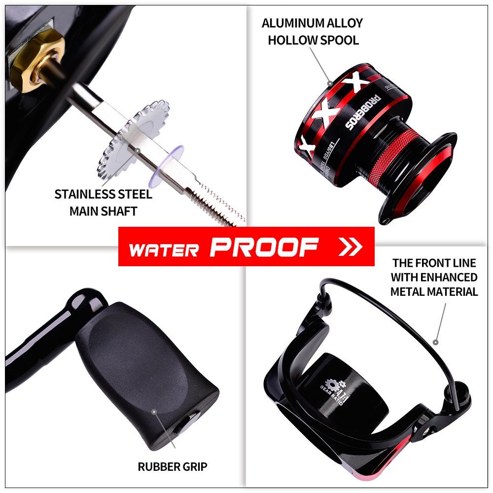 Катушка для спиннинга 9-23 кг с максимальным сопротивлением для ловли карпа, серия DM1000-8000, металлическая шпуля с ЧПУ, для соленой воды