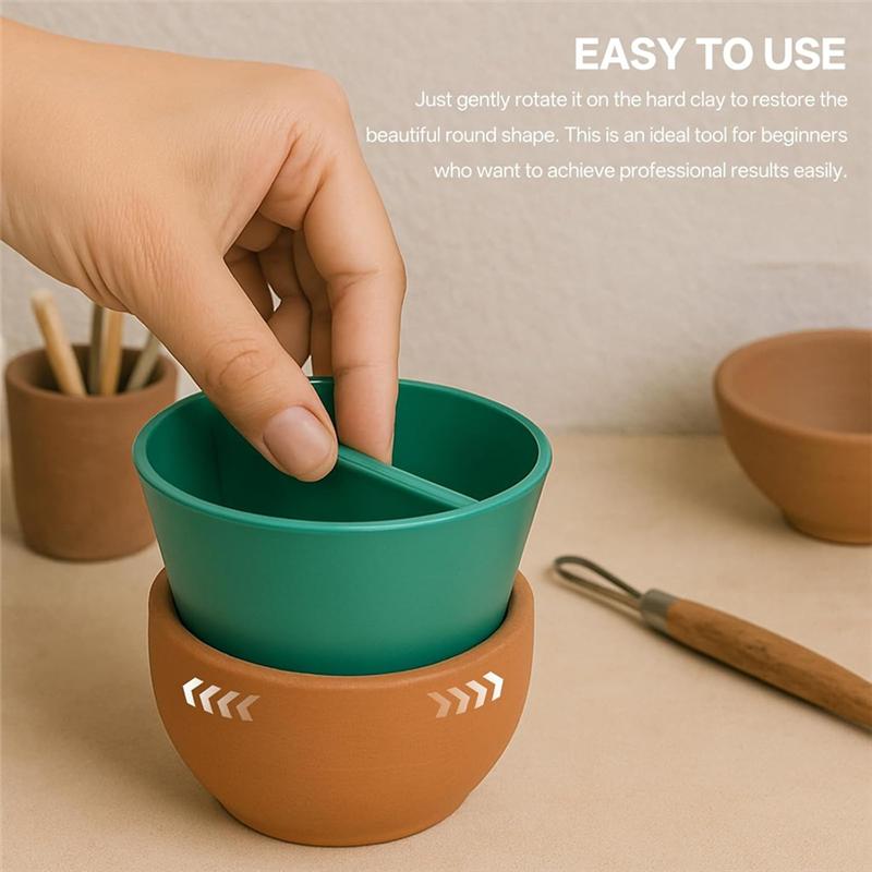 Инструменты для формовки 3 размера 6 шт. Керамический конус, Для гончаров 3D-принтер Глиняные фиксирующие ободки