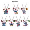 Cross-border New Christmas Pendant Cartoon Star Baby Stitch Necklace Anime Peripheral