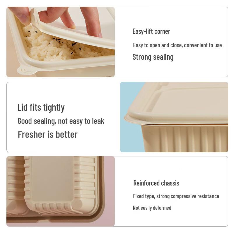 Mr. Corn Disposable Degradable Corn Starch Meal Box