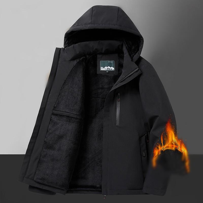 Мужская добавленная флисовая спортивная хлопковая куртка для отдыха на открытом воздухе, куртка для альпинизма, куртка из жесткого материала