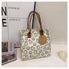 Cartoon Printed Canvas Shoulder Women's Bag Student Bag Cute Large Capacity Tote Bag Handbag