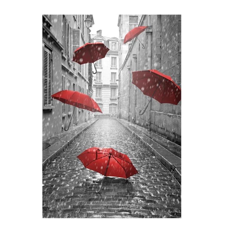 Парижские пары, гуляющие по пейзажу, холст, живопись, современный город, абстракция, Эйфелева башня, акварель, граффити, постер, настенный декор для дома