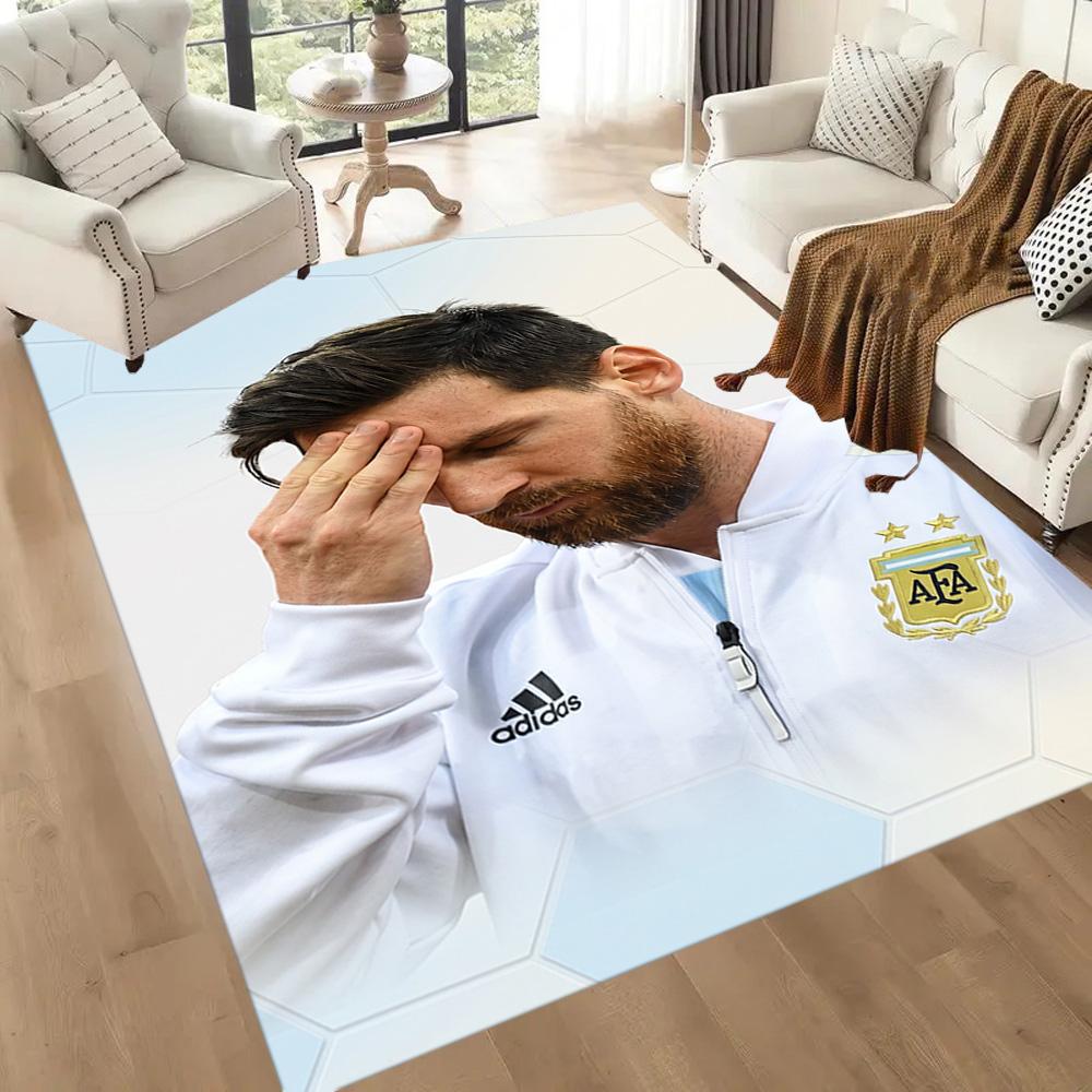 Messi 41 Floor Mat Design for Playrooms Game Room Study room Living Rooms Anti-slip Rug Anime Office Decor