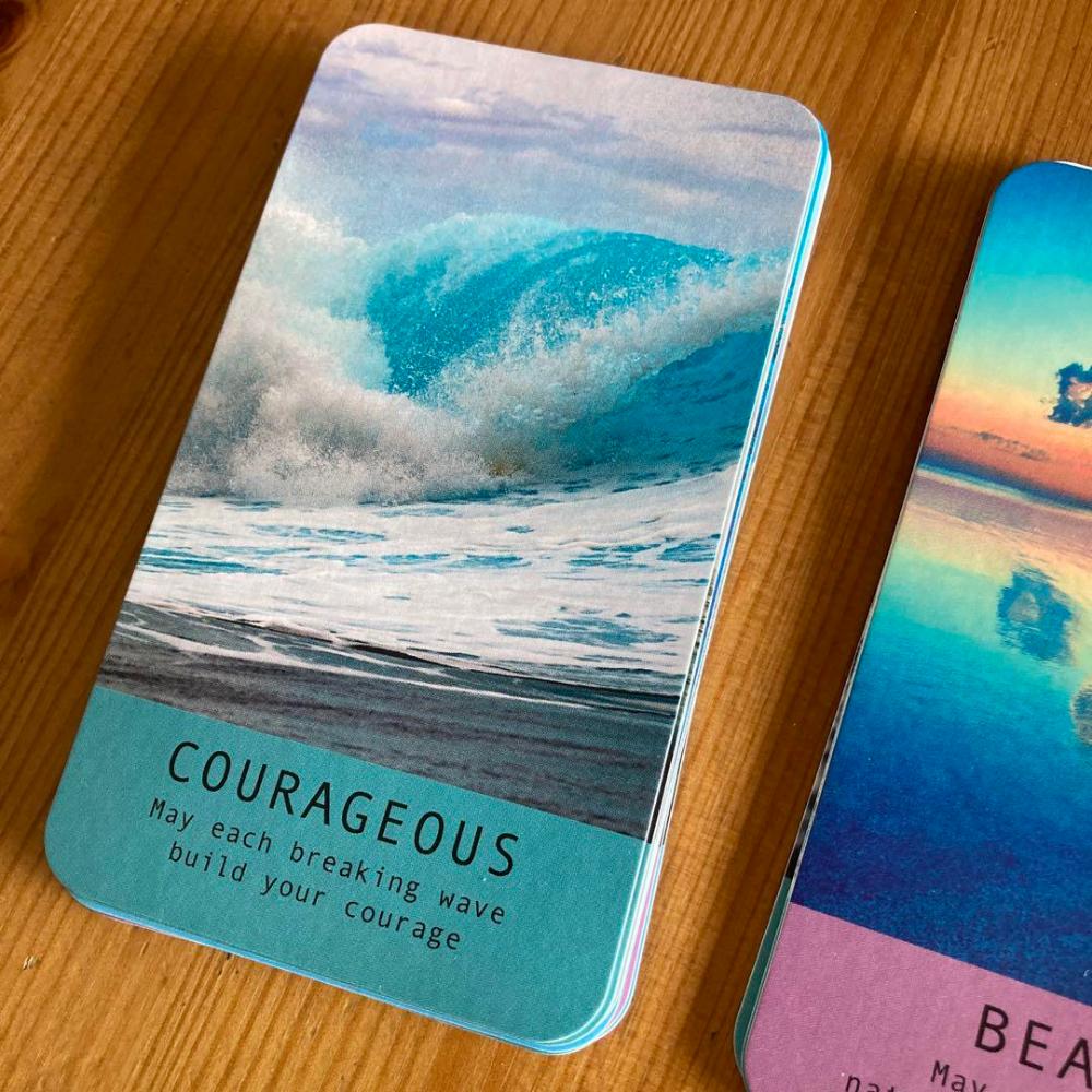 10.3*6cm Sea Soul Journeys Oracle Cards: Connect with The Healing Power of The Ocean 48 Pcs Cards
