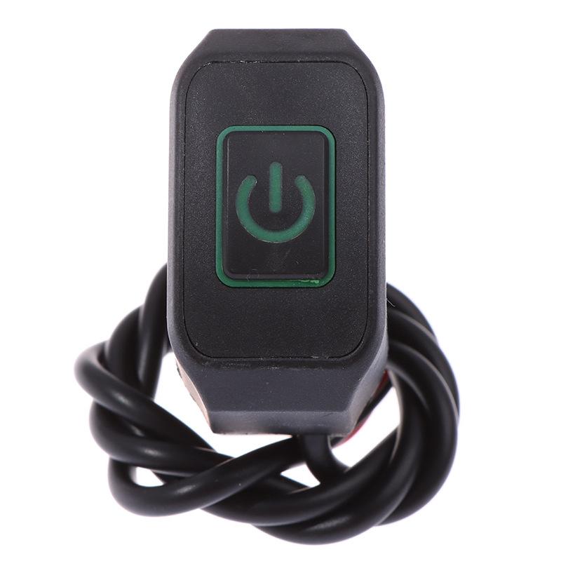 Motorcycle Modified Switch Headlight Horn Control ON OFF Buttton Handlebar Mount Waterproof Control Button with LED Light