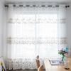 Embroidered Window Yarn Curtain, Embroidered Tulle Curtains, Three-dimensional Embossed Embroidered European Window Yarn Curtains Sheer Curtains
