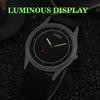 Nylon Band Watch Fashion Quartz Sports Watches Luminous Round Dial Wristwatches Canvas Watches for Men Reloj Hombre