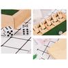 2Pcs Shut The Box Board Game with 4 Dice 2 Players Kids Adults