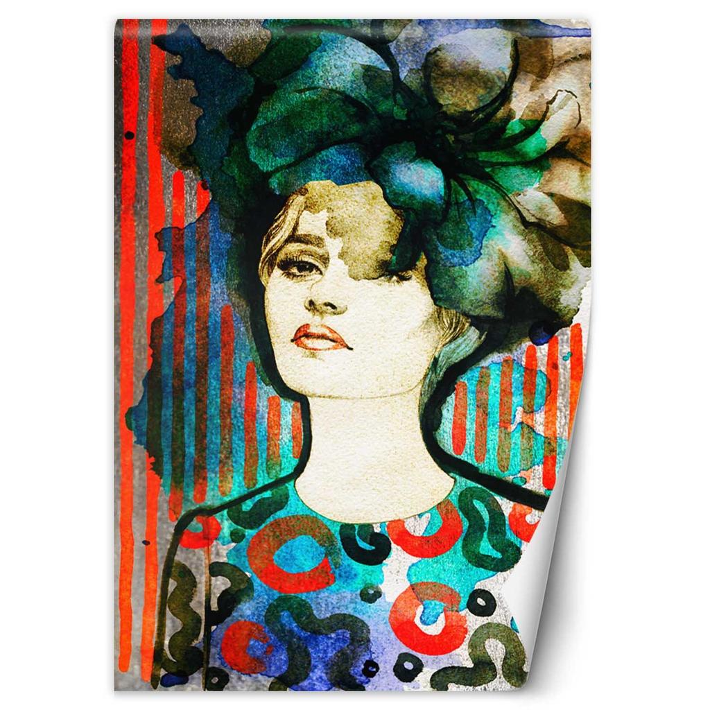 Wallpaper Woman in a hat