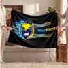 Reading FC Personalized Fleece Blanket With Football Logo, Custom Name Text Soft Warm Home Throw Blanket