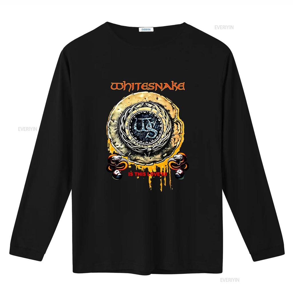 Whitesnake is This Love 88 Concert T shirt Rock Band with Logo and Vintage Design vintage Washed designer clothes Stylish