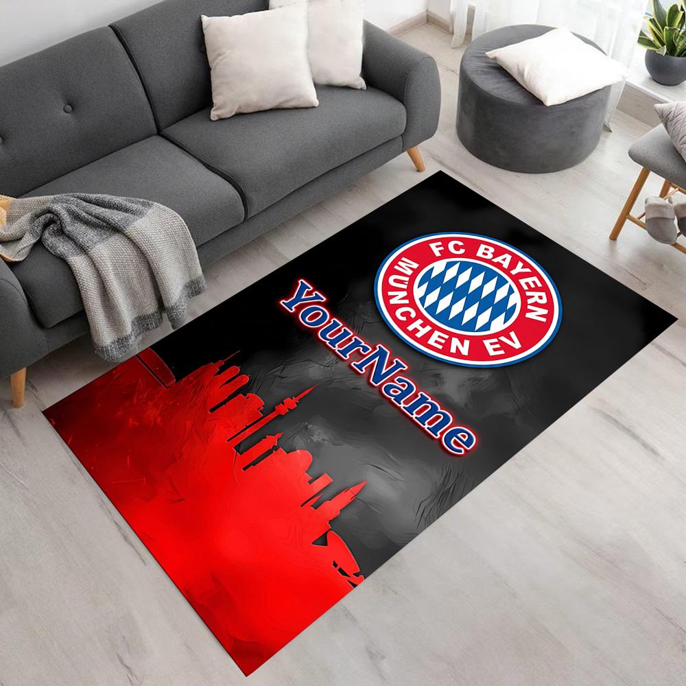 Bayern Munich Customized Name Area Rug Suitable for Decorate room Dining Room Living Rooms Entryway Antislip Carpet Anime Office Decor Spiritual Gift