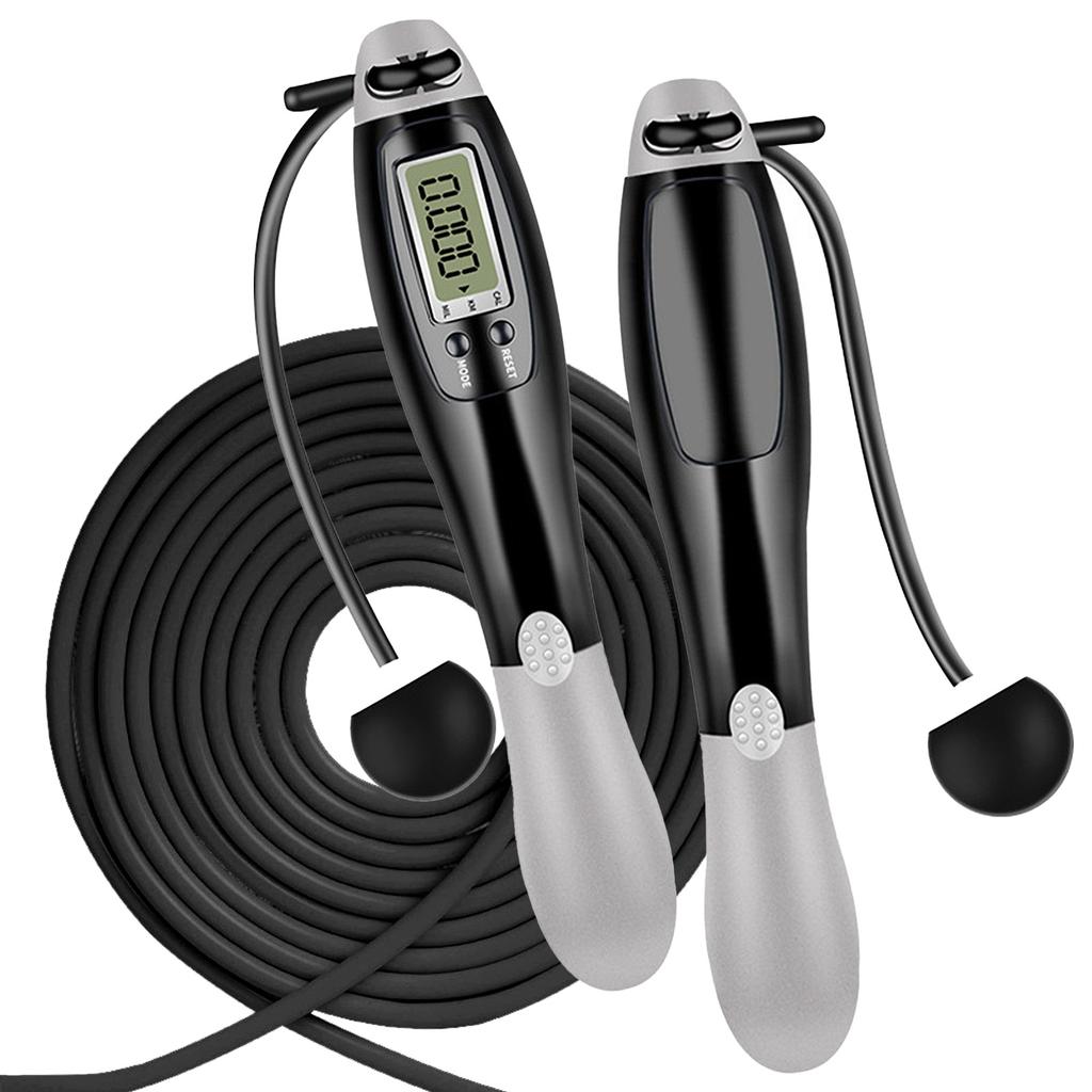 Утяжеленная скакалка со счетчиком для фитнеса Беспроводные режимы работы со скакалкой Нескользящие регулируемые ручки