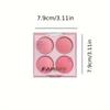 Палитра румян Vibrant Glow Blush - 4-цветные пудры для смешивания с мягким градиентным эффектом - светло-розовые и фиолетовые тона для сияния