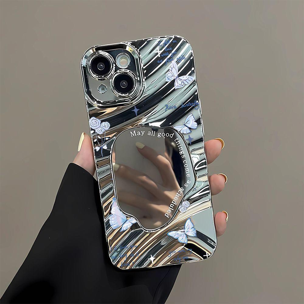 Makeup Mirror Phone Case for iPhone 11 13 16 Pro Max iPhone 14 15 12 13 Pro Max 16 Plus 13 Pro Samsung A55 A54 A15 A12 A52S A34 A14 A30S A53 A52 A50