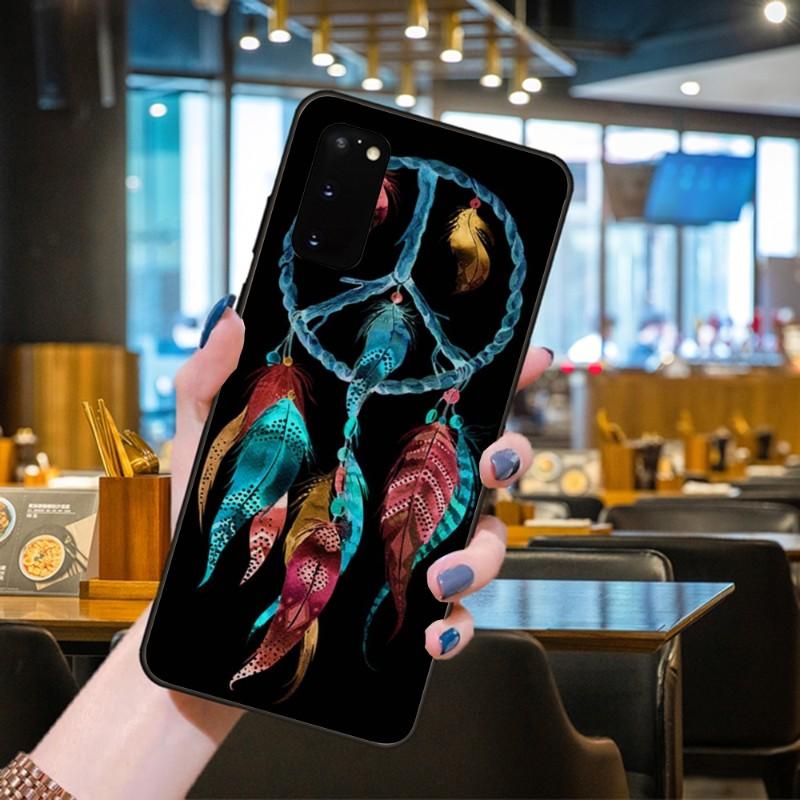 Чехол для телефона «Ловец снов» «Ловец снов» для Samsung Galaxy S6 S7 S8 S9 S10 S21 S22 Plus, ультрамягкий черный чехол для телефона