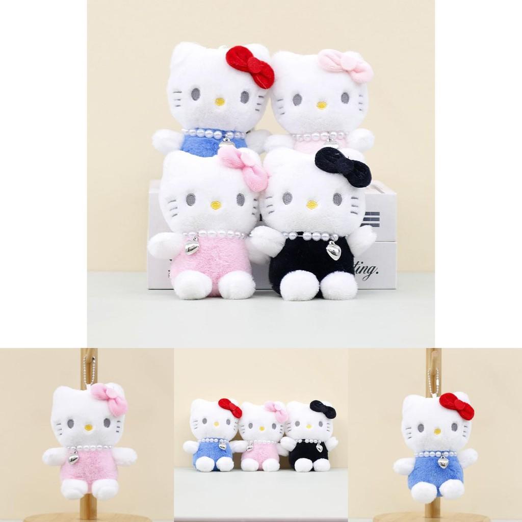 Очаровательный плюшевый брелок Hello Kitty 13 см, милый аксессуар-кошка для рюкзака, для девочек