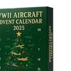 WWII Aircraft Advent Calendar 2025 24 Days Fighter Jets Ornaments Christmas Countdown Calendar Collectible Mini Warbirds Model for Collectors History