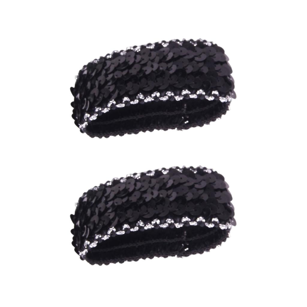 Popular Fingerless Cuffs Sequined Oversleeves Elastic Arm Sleeves Wrist Cuffs Cover for Dancing Event Dressingup